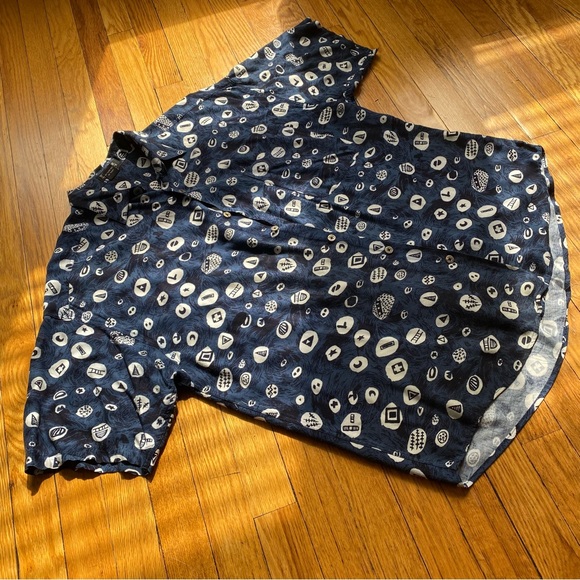 β
Vintage 90βs Structure Pattern Casual Button Down - Blue/White β
- Picture 8 of 17
